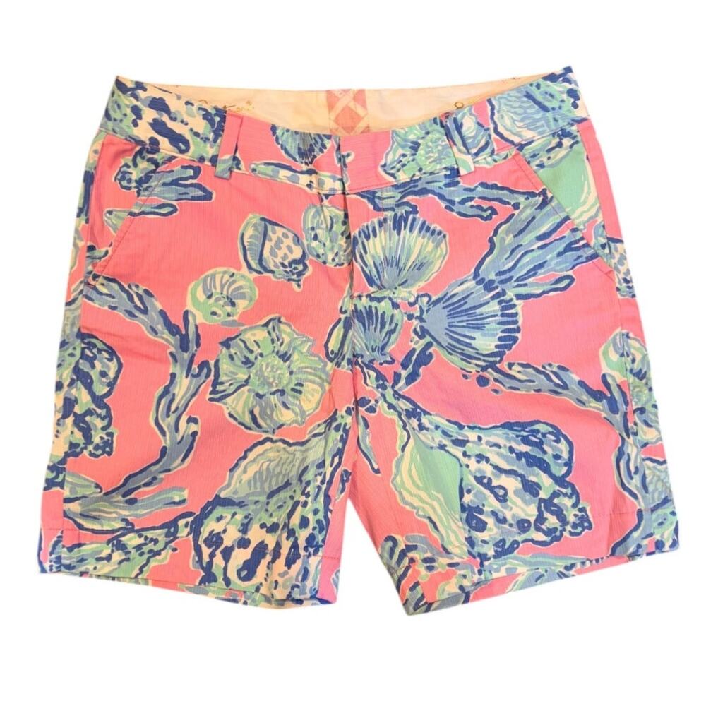 Lilly Pulitzer Women's The Chipper Short Pink Pout Barefoot Princess 8 Bermuda